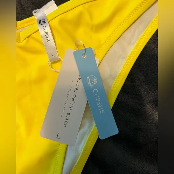 Bright Yellow Bikini Bottoms - Large - Picture 2 of 3